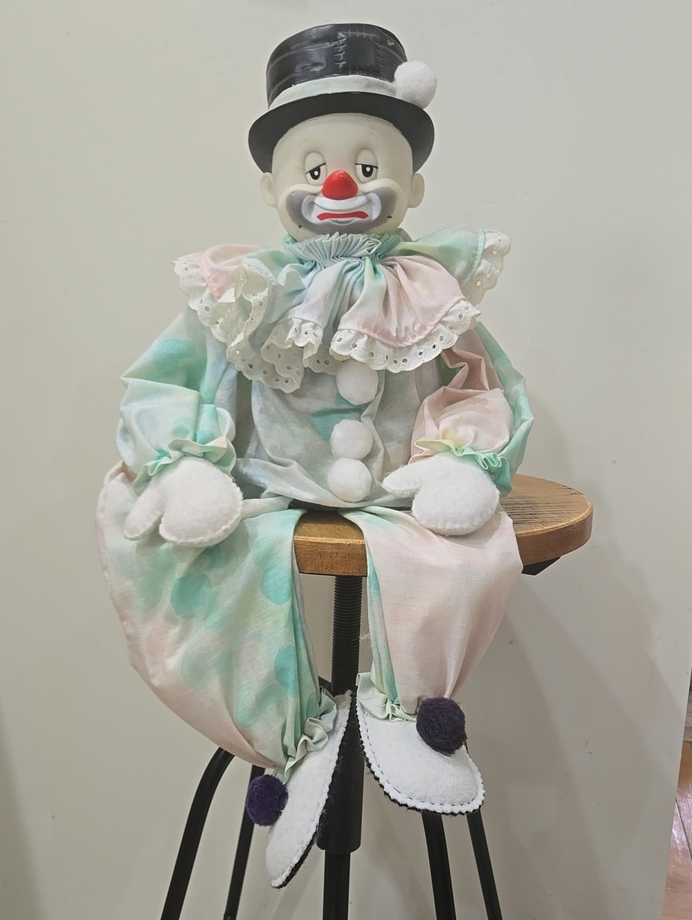 Vintage Clown Shelf Sitter Decor